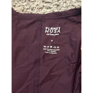 Planet Nusa Everyone Tank Deep Burgundy‎ Racerback Activewear Top Small thumbnail 6