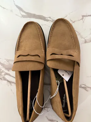 Title Men’s Tan Suede Penny Loafers – Classic Tan Slip-On Dress Casual Shoes Size 12 NWT thumbnail 4