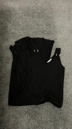 Green Envelope LA Black maxi dress with gold detailing thumbnail 2