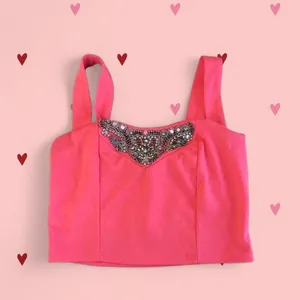 Charlotte Russe Pink bedazzled going out top thumbnail 2