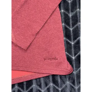 Patagonia Women's Base Layer Capilene Expedition Zip-Neck Pullover Red Sz L VTG thumbnail 3