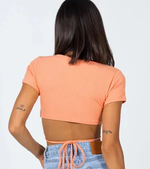Princess Polly Orange Top thumbnail 3
