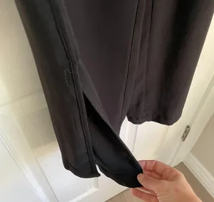 Who What Wear black wide leg slit high waist trousers pants thumbnail 8
