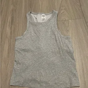 PINK Victoria's Secret Light Gray Tank Top thumbnail 1