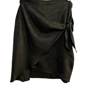 Status by Chenault Black Textured Tie Waist Midi Skirt‎ Women's XL thumbnail 1