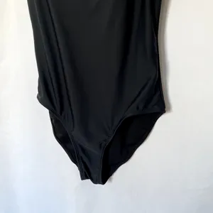 NWT‎ Rue21 black rufle one piece padded swimsuit fully covered women's size M thumbnail 3