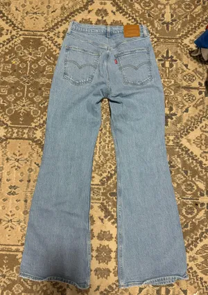 Levi's light wash 70s High Flare Jeans thumbnail 2