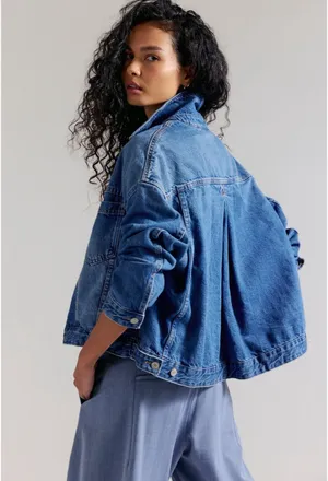Free People Opal Swing Denim Jacket thumbnail 3