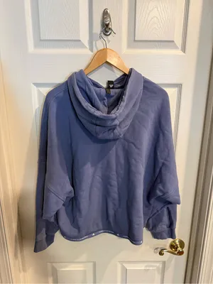 adidas Lavender Crewneck Cropped Hoodie thumbnail 7