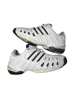 VINTAGE ADIDAS BARRICADE II W TENNIS SNEAKERS • White Black • Women's 9.5 Y2K thumbnail 3