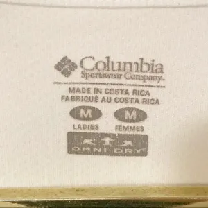 Columbia Womens Medium White Omni Dry Long Sleeve‎ Athletic Top thumbnail 4