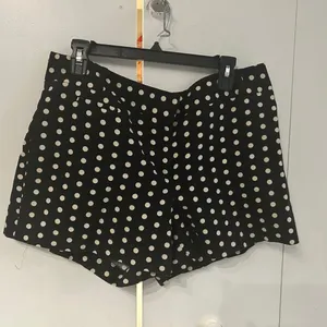 LOFT High Waist Black and White Polka Dot Shorts thumbnail 8