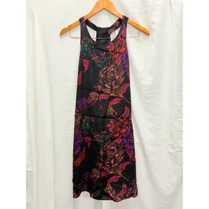 Alice + Olivia‎ Liz Back-Twist Keyhole Dress Small Rose Garden Spring Summer thumbnail 3