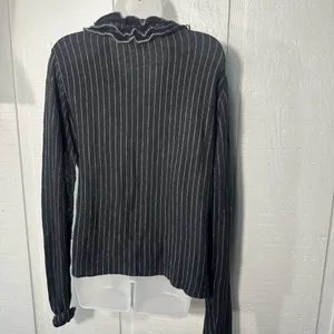 Susan Bristol Black and White Stripped Sweater Size Medium EUC thumbnail 3