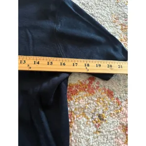 Lauren Ralph Lauren 100% Silk Short Sleeve Knit Top Black Old Money Small thumbnail 4