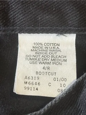 Vintage Harley Davidson Jeans Regular Bootcut Black Denim thumbnail 5