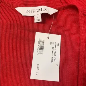 NWT‎ Intermix Serena ribbed faux wrap dress Sz P thumbnail 9