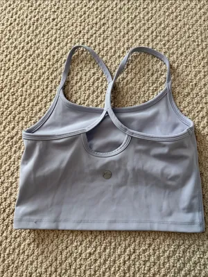 X by Gottex Size Extra Small XS Women's Light Lavender Racerback Crop Bralette thumbnail 4