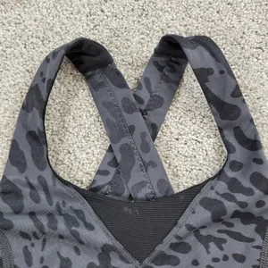 Lululemon In A Flash Bra II Womens 2 Deep Coal Animal Swirl Cheetah Crossback thumbnail 8