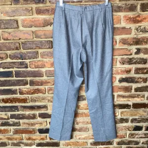 Pendleton Vintage Y2k Gray Virgin Wool Trouser Dress Pants Women's Size 4 Petite thumbnail 4