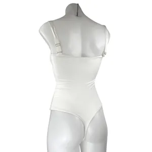 Aritzia Babaton White Sleeveless Cami Camisole Thong Tank Bodysuit Top Size 2XS thumbnail 2