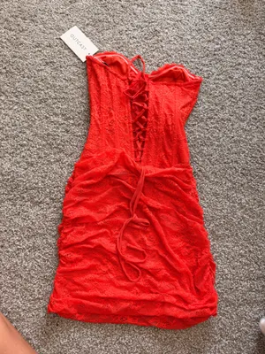 Generation Outcast Clothing NWT Red Corset Mini Dress thumbnail 2