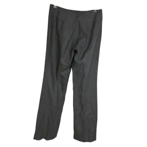 Eileen Fisher Linen Pants Womens 4 Gray Wide Pleated Career Trousers 32" thumbnail 2