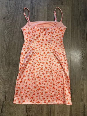 Pink Butterfly Dress Urban Outfitters thumbnail 2