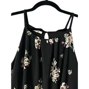 Maurices Black‎ Floral Halter Maxi Dress S Wedding Cruise Vacation Cottagecore thumbnail 15