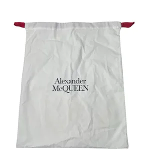 Alexander McQueen AMQ Authentic Large White Cotton Purse Bag Shoe Dustbag thumbnail 1