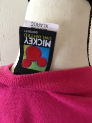 Disney Mickey Unlimited Vintage 90s Minnie Mouse Pink Crew Sweatshirt Florida XL thumbnail 3