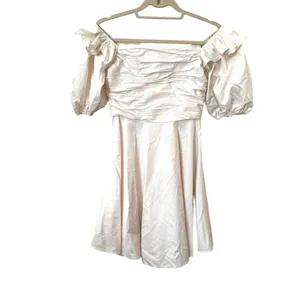 PRABAL‎ GURUNG x JC PENNEY Off Shoulder Ruffle Mini Dress Sz 4 thumbnail 2