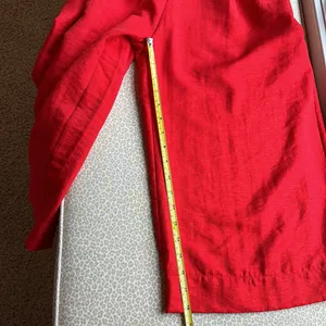 NWT Lulu’s Red Jumpsuit Romper with ruffled shoulders thumbnail 13