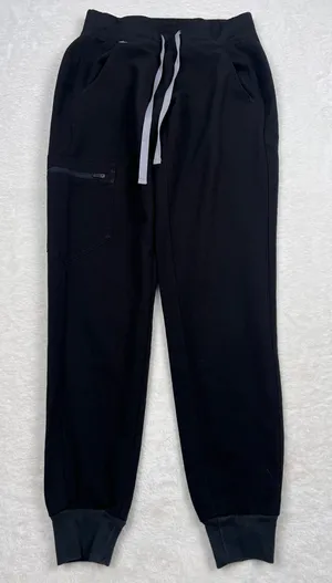 FIGS Zamora Jogger Scrub Pants Black Size XXS Regular Rise thumbnail 1