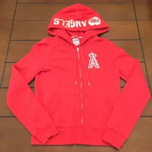Pink by Victoria Secrets Anaheim Angels red zip up hoodie medium thumbnail 1