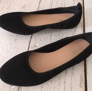 Black Ballet Flats, Size 8 1/2 thumbnail 1
