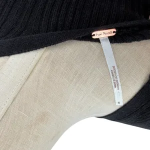 Free People Skylight Ribbed Longline Cardigan Black Button Front Small‎ thumbnail 11