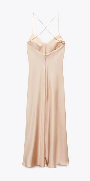 ZARA NEW‼️ Satin Slip Dress Size XS thumbnail 3