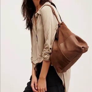 NWT Free People + Sundown Wilds Suede Nubuck Burgundy Bag thumbnail 2
