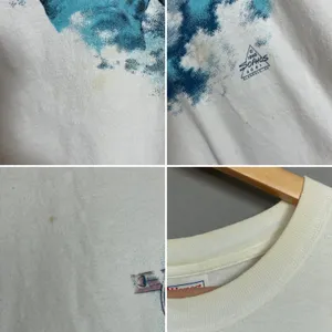 Hanes Vintage 90s‎ Rosie the Riveter T-Shirt Size Large White FLAWS Retro 1995 Graphic thumbnail 9
