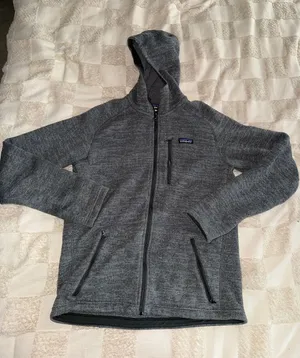 Patagonia Men's Better Sweater Hoody in a heathered gray size‎ M thumbnail 1