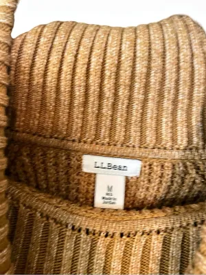L.L.Bean Women's SuperSoft Waffle Sweater, Turtleneck Brown Medium thumbnail 5