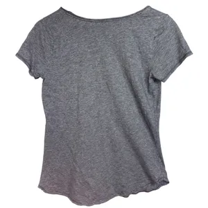 Abercrombie & Fitch Heather Gray Knit V-Neck Short Sleeve Shirt T-Shirt Size M thumbnail 2