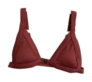Zaful Burnt Orange Front Clasp Fall Bikini Top Women's Sz Small US Sz 4 thumbnail 1