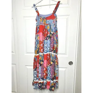 In Loom Multicolor‎ Patchwork Floral Maxi Dress Small thumbnail 4
