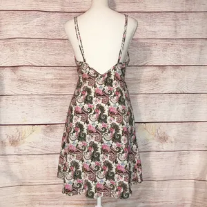 Vintage Victoria Secret Gold Label Paisley Slip Nightie Size L thumbnail 4