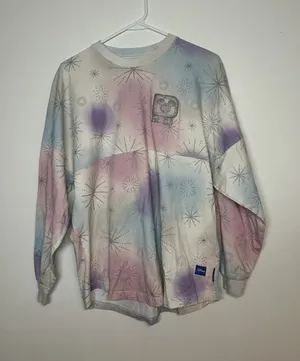 Disney100 Mickey & Friends Fireworks Spirit Jersey pastel tie-dye pattern S thumbnail 1