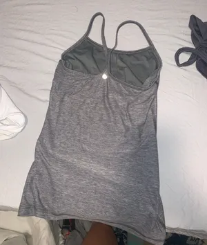 Lululemon Y Tank Top Gray thumbnail 2