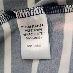 Sunny Leigh Navy and White Pull-on Pants NWT Size Small Nautical Stripe Pants thumbnail 10
