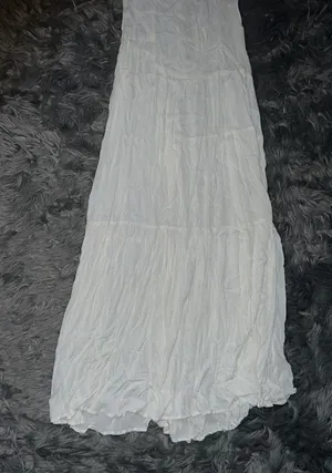 ANGL lace back uneven stitch maxi dress thumbnail 2